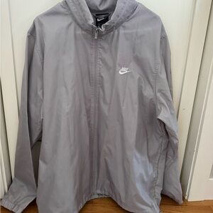 Nike Golf Men's Light Gray Windbreaker Jacket Coat